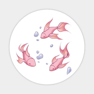 Pink fish Magnet